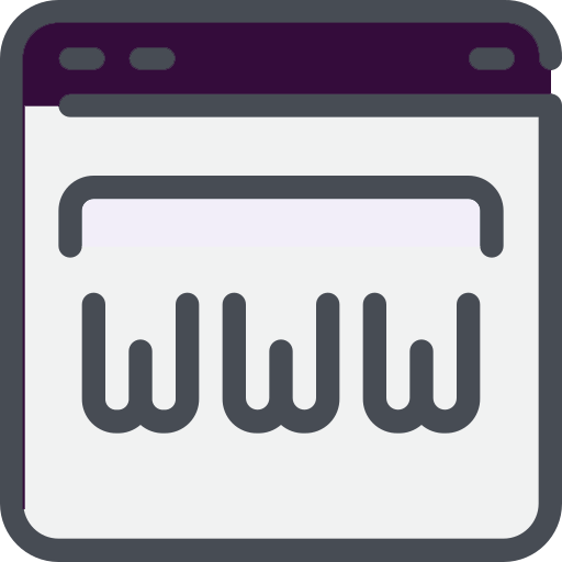 Icon illustration representing a website